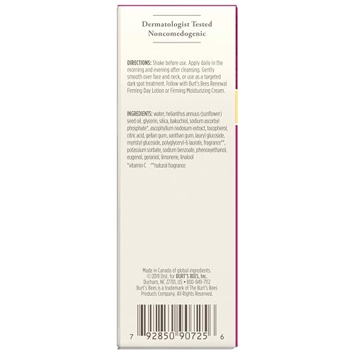 Buy now Burt's Bees Renewal Dark Spot Corrector With Natural Retinol Alternative and Vitamin C, Reduces Appearance of Dark Spots and Uneven Skin Tone, 98.6 Percent Natural Origin Skin Care, 1 fl. oz. Bottle at indiglob india