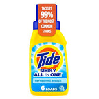 Buy now Tide Simply All-In-One Liquid Laundry Detergent, Refreshing Breeze Scent, 6 Loads, 10 fl oz at indiglob india