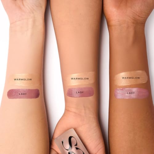 Buy now Saie Blush & Glow Gift Set - Dew Blush in Lady & Glowy Super Gel Liquid Highlighter & Makeup Primer in Warmglow - Skincare Infused Everyday Makeup Kit for a Flushed, Dewy Glow - Vegan (2 Count) at indiglob india