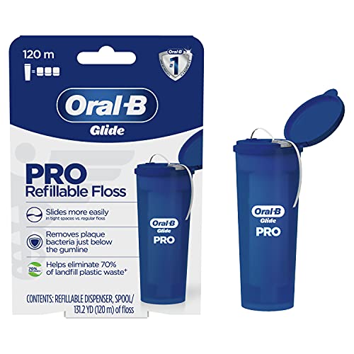 Buy now Oral-B Glide PRO Refillable Dental Floss Starter Kit, 120m at indiglob india