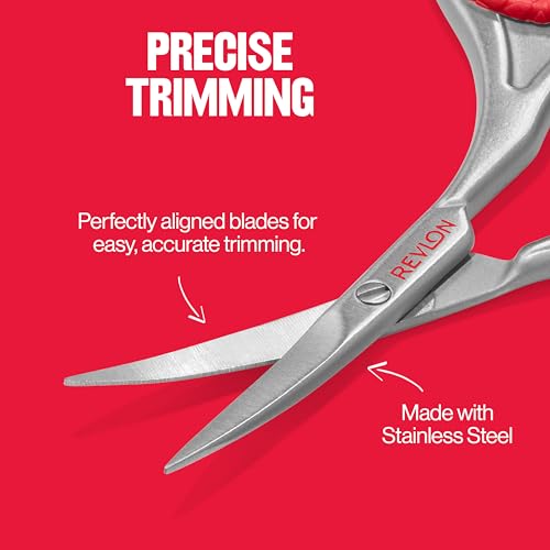 Buy now Revlon Cuticle Scissors, Ultra-Fine Stainless Steel Curved Blade for Neat Cuticles and Hangnail Trimming, Tool for Safe Cuticle Nail Care, 1 count at indiglob india