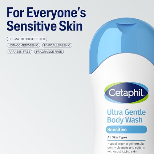 Buy now Cetaphil Ultra Gentle Body Wash, For Dry to Normal, Sensitive Skin, 16.9oz Pack of 3, Aloe Vera, Vitamin B5, Hypoallergenic, Paraben Free, Fragrance Free, Dermatologist Tested at indiglob india