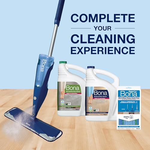 Buy now Bona Mop Microfiber Deep Cleaning Pad for Hardwood & Hard Surface Floors - 1-Pack - For Use With Bona Mops - Dual Zone Cleaning at indiglob india