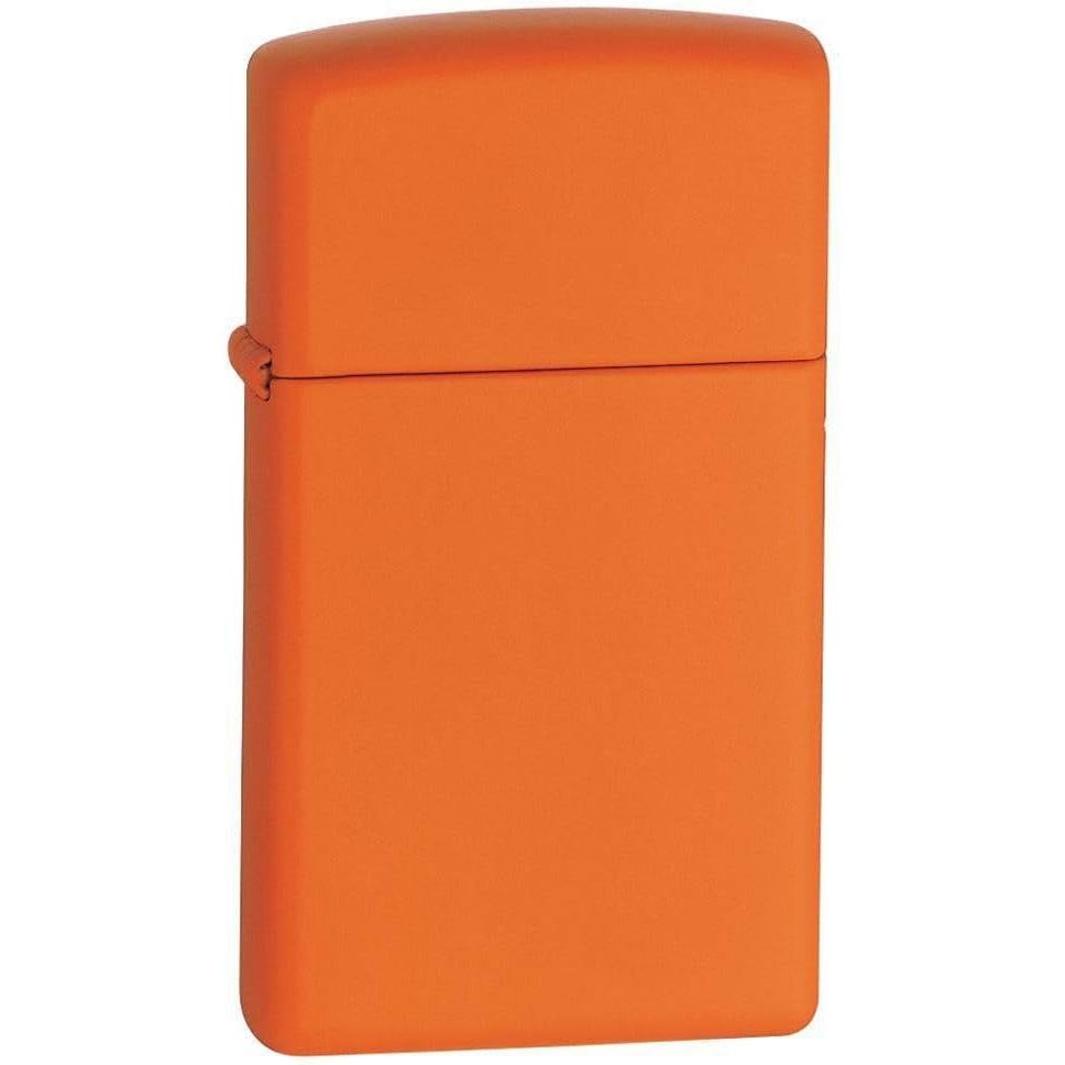 Buy now Zippo 218 Classic Black Matte Pocket Lighter Orange Slim at indiglob india