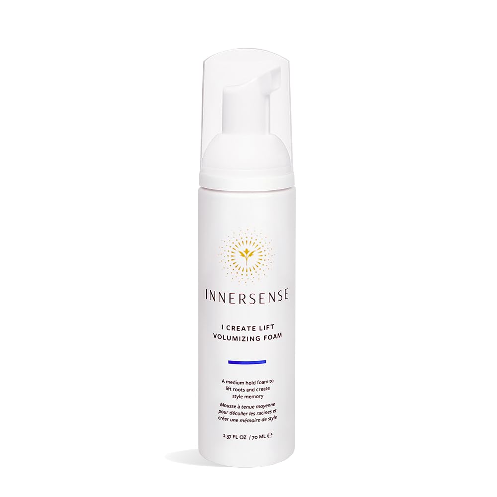 INNERSENSE Organic Beauty - I Create Lift Volumizing Foam (6oz) | Volumizing Foam for Root Lift, Body + Fullness | Weightless Texture, No Buildup | Non-Toxic, Cruelty-Free, Clean Styling