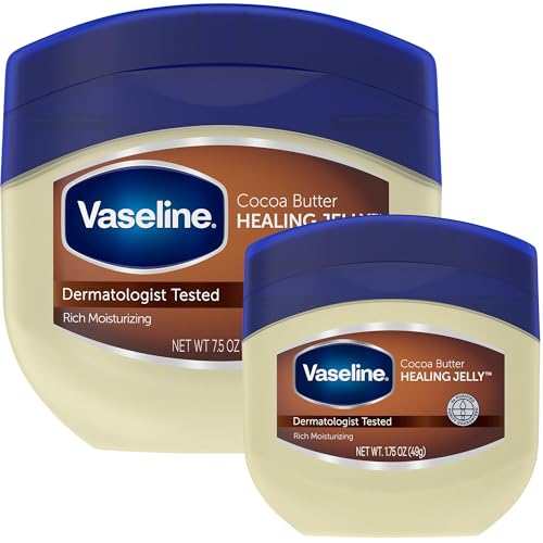 Buy now Vaseline Cocoa Butter Healing Jelly Variety Pack, 2 Sizes (7.5 Oz & 1.75 Oz) â€“ Rich Moisturizing Ointment, Protectant & Moisturizer for Dry Skin at indiglob india
