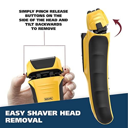 Buy now Wahl Lifeproof Lithium Ion Foil Shaver Æ’?? Waterproof Rechargeable Electric Razor with Precision Trimmer for MenÆ’??s Beard Shaving, Trimming, & Grooming with Quick Charge Æ’?? Model 7061-100 at indiglob india