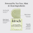 Buy now Kitsch Clarifying Tea Tree & Mint Conditioner Bar - Hair Conditioner for Scalp & Oil Control - Vegan Conditioner for Women and Men, Color-Safe, Sustainable Hair Care - Made in USA, 2.7 oz at indiglob india