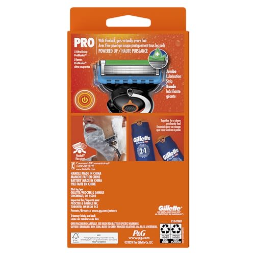Buy now Gillette ProGlide Power Razor for Men, 1 Gillette Power Razor Handle + 1 Blade Refill at indiglob india