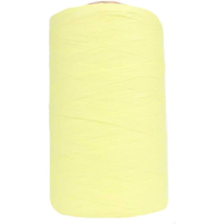 Buy now 316Yard Rayon Raffia Paper Crochet Brown Ribbon for Knit Summer Sun Hat, Beach Bag, Craft DIY Decoration Yellow at indiglob india
