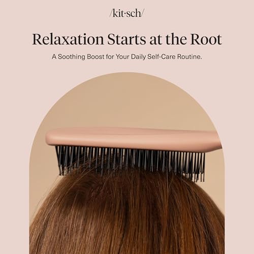 Buy now Kitsch Scalp Renewal Brush - Exfoliating & Scalp Massager for Hair Growth, Gentle Head Massage Brush to Remove Buildup, Boost Circulation & Relaxing Head Scrubber for Washing Hair - Terracotta at indiglob india
