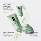 Buy now Clinique Redness Solutions Redness Regimen Skincare Set | Soothing Cleanser, 2.5 Fl Oz | Daily Relief Cream, 1 Fl Oz | Daily Protective Base Broad Spectrum SPF 15, 0.5 Fl Oz at indiglob india