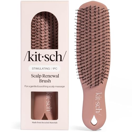 Buy now Kitsch Scalp Renewal Brush - Exfoliating & Scalp Massager for Hair Growth, Gentle Head Massage Brush to Remove Buildup, Boost Circulation & Relaxing Head Scrubber for Washing Hair - Terracotta at indiglob india