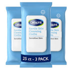 Buy now Cetaphil Face and Body Wipes, Gentle Skin Cleansing Cloths, 25 Count (Pack of 3), for Dry, Sensitive Skin, Flip Top Closure, Great for the Gym, Travel, in the Car, Hypoallergenic, Fragrance Free at indiglob india