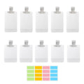 10pcs Travel Pouches for Toiletries, Leak Proof Travel Fluid Makeup Packing Bag, TSA Approved Squeeze Liquid Pouches for Travel, Plastic Pouch for Lotion Shampoo Cream Hand Soap