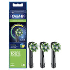 Buy now Oral-B Cross Action Electric Toothbrush Replacement Brush Heads, Black, 3 Count (Pack of 1) at indiglob india