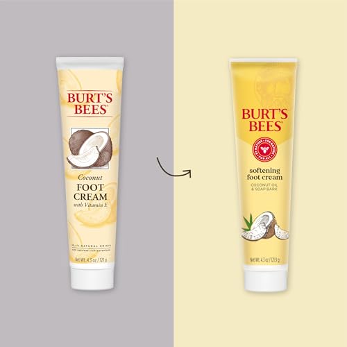 Buy now Burt's Bees Softening Foot Cream with Coconut Oil and Soap Bark, 4.3 Ounces, Pack of 3 at indiglob india