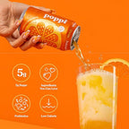 Buy now Poppi Sparkling Prebiotic Soda Beverage with Apple Cider Vinegar, Seltzer Water and Fruit Juice, Game Day Variety Pack, 12 Fl Oz, Pack of 12, Packaging May Vary at indiglob india