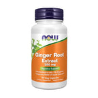Buy now NOW Foods Supplements, Ginger Root Extract 250 mg, Temporary Relief of Upset Stomach*, Digestive Support*, 90 Veg Capsules at indiglob india