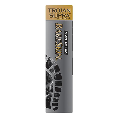 Buy now Trojan Supra Non-Latex Bareskin Lubricated Condoms, 6 ct at indiglob india
