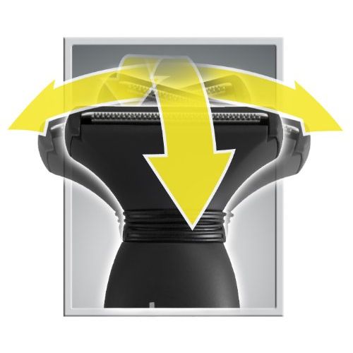 Buy now MANGROOMER - ULTIMATE PRO Back Shaver with 2 Shock Absorber Flex Heads, Power Hinge, Extreme Reach Handle and Power Burst at indiglob india