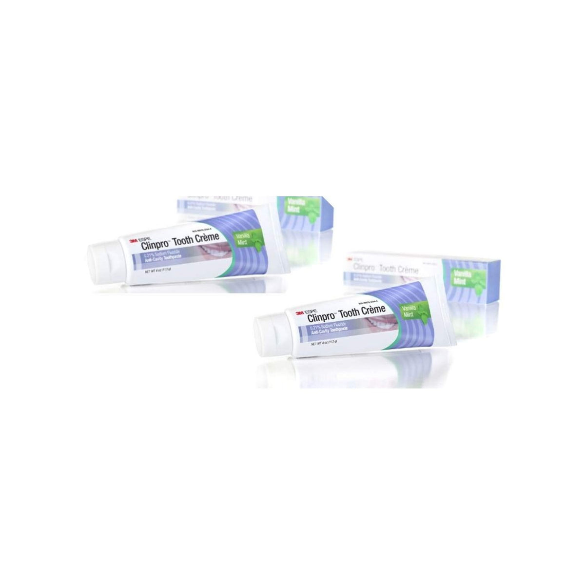 3M ESPE 12117 Clinpro Tooth Creme 0.21% NaF Anti Cavity Toothpaste, Vanilla Mint (Pack of 2)