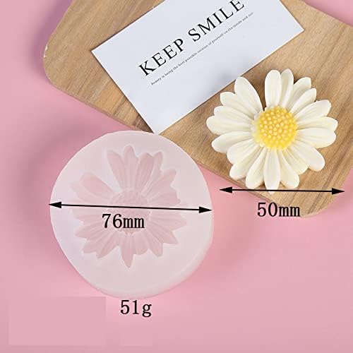 Buy now 4 Pack Chamomile & Daisy Resin Candle Mold - Single & Four Flower Designs at indiglob india
