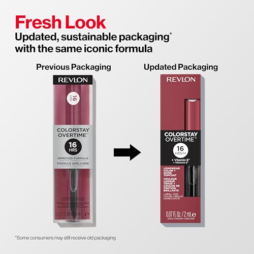 Buy now Revlon Liquid Lipstick with Clear Lip Gloss, ColorStay Overtime Lipcolor, Dual Ended with Vitamin E, 040 Forever Scarlet, 0.07 Fl Oz at indiglob india