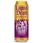 Buy now Liquid Death Iced Tea - Blueberry Buzzsaw (Blueberry-Flavored Black Tea), Less Sugar*, Boost of Caffeine, B Vitamins, No Artificial Sweeteners, 12 Fl Oz (Pack of 12) at indiglob india
