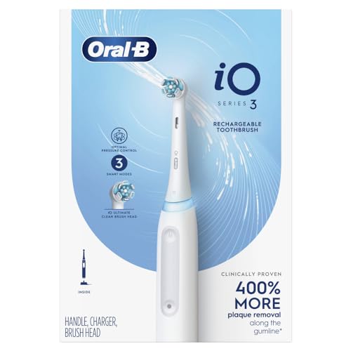 Buy now Oral-B iO Series 3 Electric Toothbrush with (1) Brush Head, Rechargeable, White at indiglob india