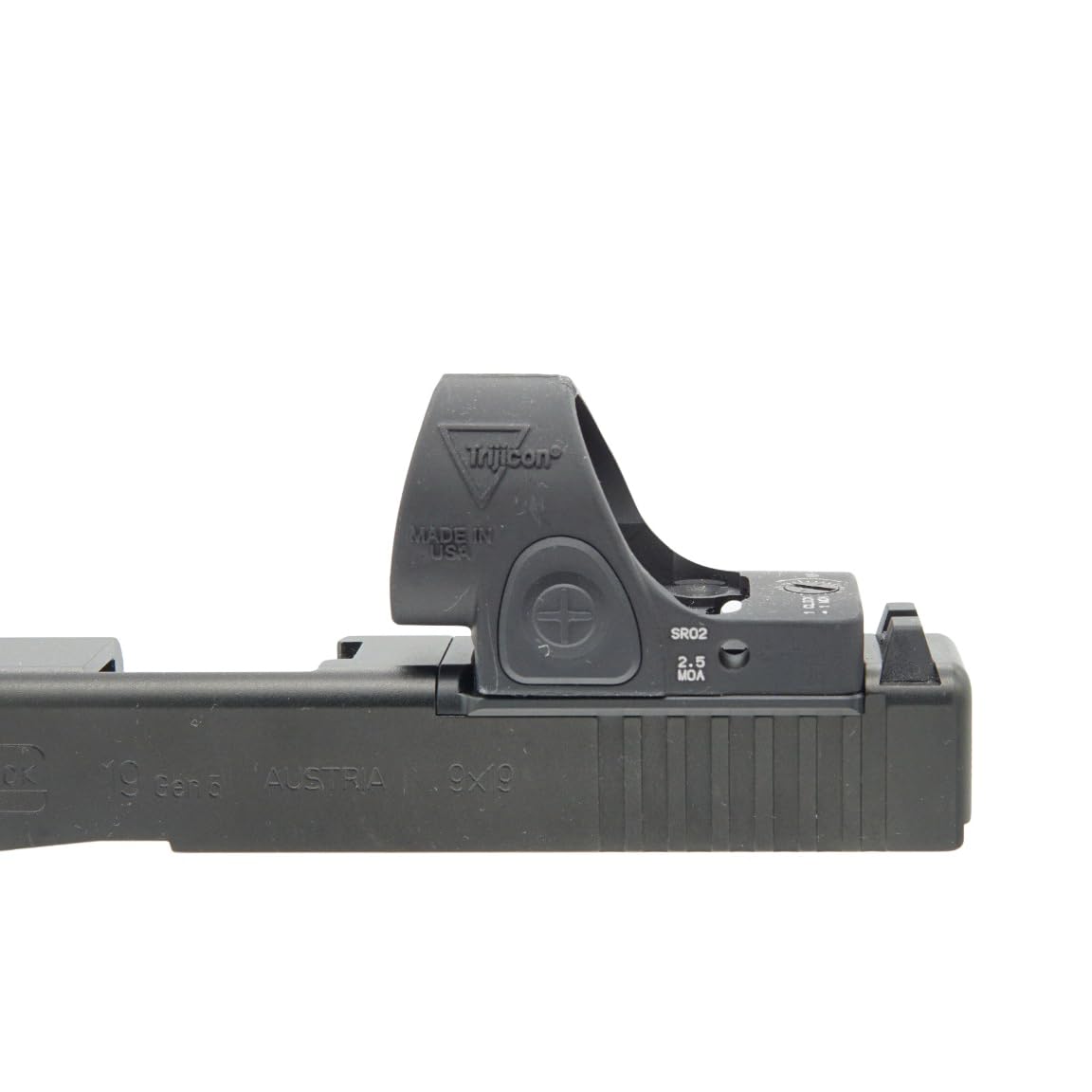 DPP Titanium Adapter Plate Compatible with Glock 17/19 Gen 3-5 MOS Holosun 407/507C/508T/Osight C/XR and Trijicon RMR/SRO