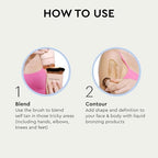 Buy now Tanologist Blending Brush, For Tanning Mousse, Water & Gradual Tanning Lotion, Streak-Free Self-Tanner Application, Contour & Define Face & Body, Vegan & Cruelty-Free Body Brush, 1 Count at indiglob india