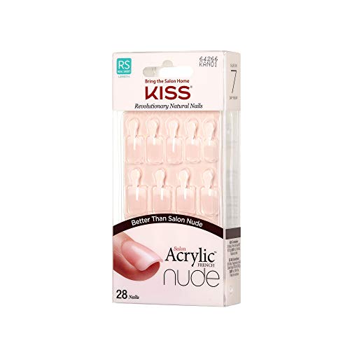 Buy now Kiss Salon Acrylic Nude French Nails 28 Count (Breathtaking) (6 Pack) at indiglob india