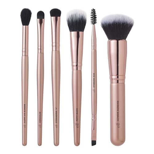 Buy now e.l.f. Flawless Face Kit, 6-Piece Brush Collection, Brushes For Face, Eyes & Brows, Vegan & Cruelty-Free at indiglob india