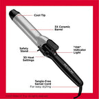 Buy now Revlon Perfect Heat Triple Ceramic Curling Iron | For Silky Smooth Loose Curls (1-1/2 in) at indiglob india