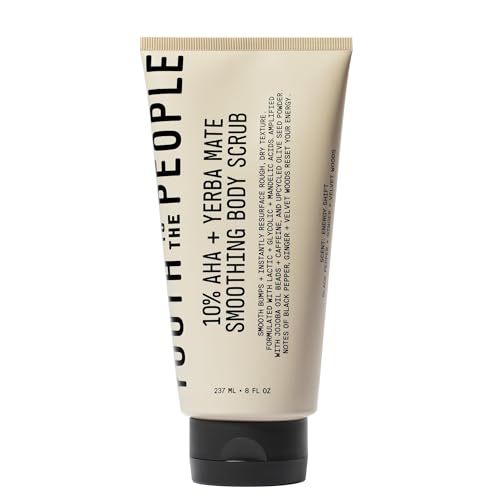 Buy now Youth To The People 10% AHA + Yerba Mate Smoothing Energy Body Scrub (8 fl oz), Exfoliates Rough Texture + Dry Skin, Suitable for Sensitive + Keratosis Pilaris Skin, Vegan at indiglob india