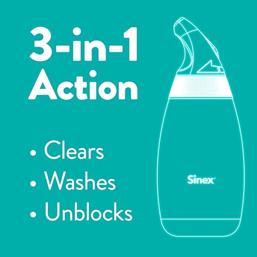 Buy now Vicks Sinex Saline Nasal Rinse Starter Kit, Drug Free Saline, Flush Out Mucus and Allergens, Fast & Effective Relief for Everyday Congestion from Sinus & Allergy, 1 Bottle + 30 Refill Packets at indiglob india