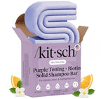 Buy now Kitsch Toning Purple Shampoo For Blondes & Color Treated Hair - Shampoo Bar For Women and Men - Biotin Shampoo for Strengthening & Neutralizing Brassy Tones - Vegan, Silicone & Sulfate Free - 3.2 oz at indiglob india