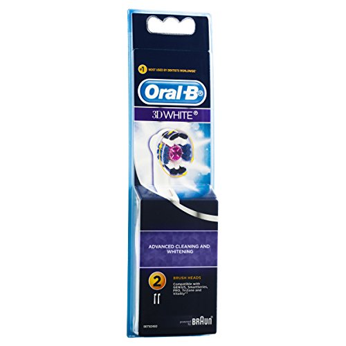 Buy now Oral-B 3D White Replacement Electric Toothbrush Heads Refills, 2 Pack at indiglob india