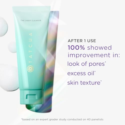 Buy now TATCHA The Deep Cleanse | Deep, Gentle Exfoliating Cleanser, Lifts Dirt, Minimizes Excess Oil & Unclogs & Tightens Pores at indiglob india