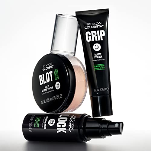 Buy now Revlon ColorStay Grip Primer, Mattifying, Blurring & Oil Absorbing Face Makeup, Absorbs Sebum, Blurs Imperfections and Reduces Pore Appearance, 1 Fl Oz at indiglob india
