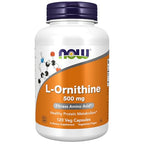 Buy now NOW Foods Supplements, L-Ornithine (L-Ornithine Hydrochloride) 500 mg, Amino Acid, 120 Veg Capsules at indiglob india