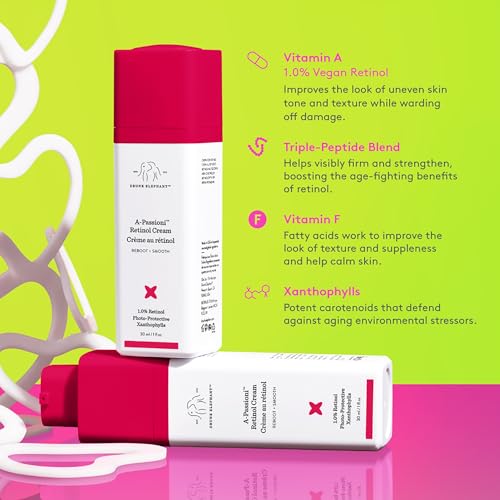 Buy now Drunk Elephant A-Passioni Retinol Cream - 30 ml/1 fl oz - 1% Retinol Serum - Clean Clinical Skincare - Cruelty-Free - Dermatologist-Tested - Free of Essential Oils, Silicones, and Fragrance at indiglob india