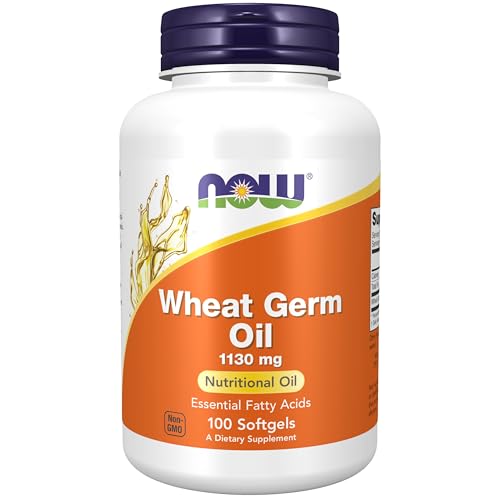 Buy now NOW Foods Supplements, Wheat Germ Oil 1,130 mg with Essential Fatty Acids (EFAs), Nutritional Oil, 100 Softgels at indiglob india
