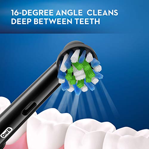 Buy now Oral-B CrossAction Electric Toothbrush Replacement Brush Head Refills, Black, 2 Count at indiglob india
