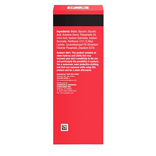 Buy now Neutrogena Stubborn Texture Liquid Exfoliant with 7% AHA Blend & Pro-Vitamin B5 designed for Acne-Prone & Oily Skin, Liquid Face Exfoliator, Oil- & Fragrance-Free, 4.3 fl. oz at indiglob india