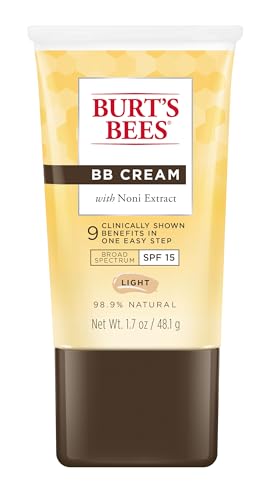 Buy now Burt's Bees BB Cream With SPF 15, Broad-Spectrum Sunscreen Tinted Lotion for All Skin Types, 98.9 Percent Natural Origin Skin Care, Light, 1.7 oz. Tube at indiglob india