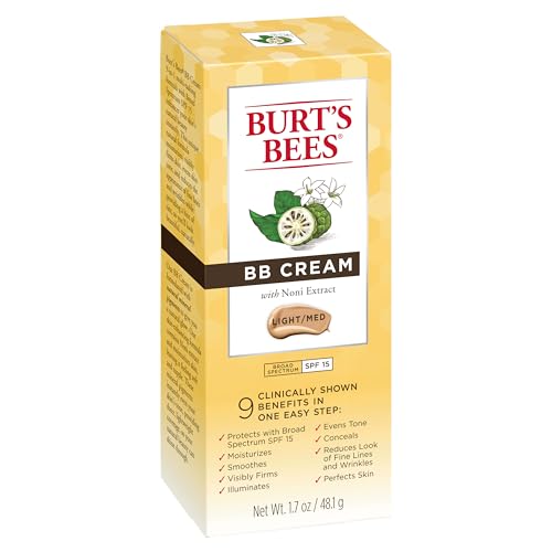 Buy now Burt's Bees BB Cream With SPF 15, Broad-Spectrum Sunscreen Tinted Lotion for All Skin Types, 98.9 Percent Natural Origin Skin Care, Light to Medium, 1.7 oz. Tube at indiglob india