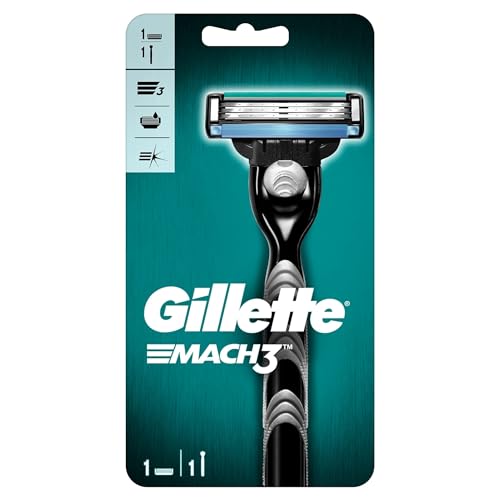 Buy now MACH 3 - Handle w/1 Cartridge & Turbo REFILLABLE Razor at indiglob india