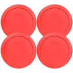 Buy now Pyrex 7201-PC 4-Cup Red Food Storage Replacement Lid (4-Pack) - Made in USA at indiglob india